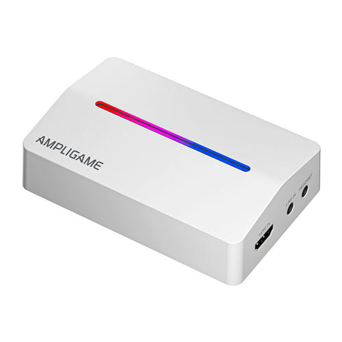 Fifine V3W - Carte d'acquisition HDMI vers USB-A 1080p 60 Hz (blanche) : connectique HDMI et USB de la Fifine V3W