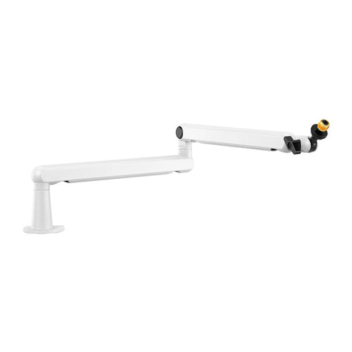Fifine BM88W - Bras de microphone de bureau, portée 430 mm (blanc) : microphone monté sur le bras Fifine BM88W
