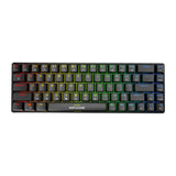 Fifine GK1 - Clavier mécanique 65 % RGB, switches rouges (noir) : clavier mécanique Fifine GK1 noir avec éclairage RGB