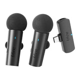 Fifine M8 - Kit 2 microphones cravate sans fil USB-C (noir) : kit de deux micros cravate sans fil Fifine M8 noirs