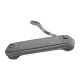 Tomtoc G05 Slim - Étui de transport pour Nintendo Switch 2, 12 jeux (gris) : profil fin de l'étui et poignée de transport