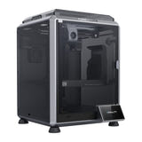 Creality K1C 2025 - Imprimante 3D CoreXY fermée 600 mm/s, buse 300 °C : plateau PEI flexible et pièce imprimée
