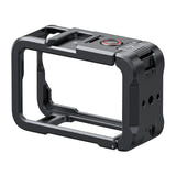 Telesin S6-FMS-35-TDJ - Cage aluminium pour DJI Osmo Action 6 : filetage 1/4 de pouce et sabot Cold Shoe de la cage
