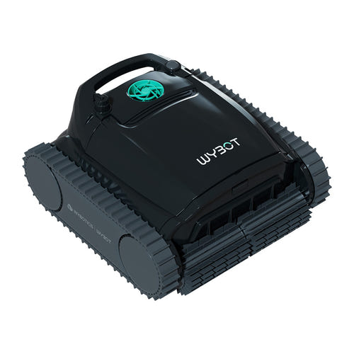 Wybot M1 - Robot de piscine sans fil 120 W, fond, parois et ligne d'eau : le Wybot M1 nettoie les parois du bassin