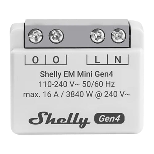 Shelly EM Mini Gen4 - Compteur d'énergie Wi-Fi, Zigbee et Matter : compteur d'énergie Shelly EM Mini Gen4