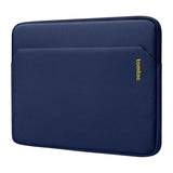 Tomtoc Light-A18 - Housse fine pour ordinateur portable 14 pouces (bleu marine) : poche avant de la housse