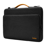 Tomtoc Defender-A40 - Sacoche à bandoulière pour ordinateur 16 pouces (noire) : rangements intérieurs et poches