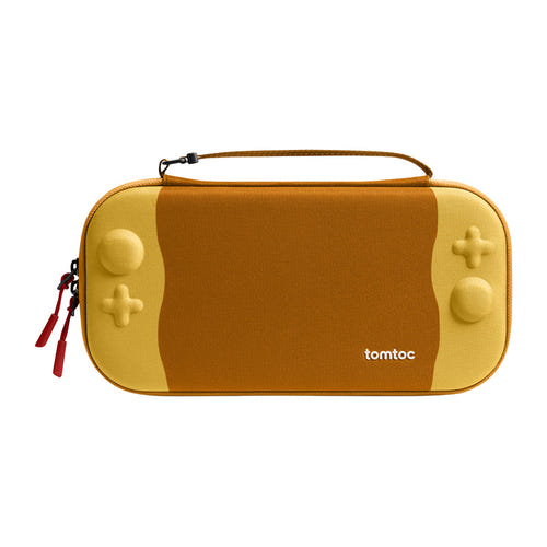 Tomtoc FancyCase-G05 - Étui slim pour Nintendo Switch 2, 12 jeux (jaune) : étui Tomtoc FancyCase-G05 jaune fermé