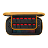 Tomtoc FancyCase-G05 - Étui slim pour Nintendo Switch 2, 12 jeux (jaune) : poignée intégrée et profil fin de l'étui