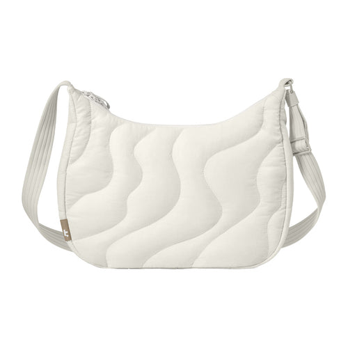 Tomtoc Terra-T34 Puffy - Sacoche matelassée 9 L pour tablette 11 pouces (Snowberg, blanche) : sacoche Tomtoc Terra-T34 Puffy blanche, vue d'ensemble