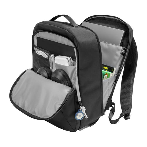 Tomtoc Explorer-T60 - Sac à dos 22,5 L pour ordinateur 16 pouces (noir) : compartiment ordinateur et ouverture large