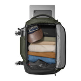 Tomtoc Navigator-T66 Liteway - Sac à dos de voyage 28 L (vert) : sac vert porté au dos