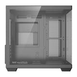 darkFlash B275 - Boîtier PC mini tour panoramique 270° (noir) : connectique et boutons du panneau supérieur