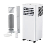 Euhomy PAC003 - Climatiseur mobile 3 en 1 de 7 000 BTU pour 32 m² : roulettes pivotantes et poignée de transport