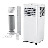 Euhomy PAC003 - Climatiseur mobile 3 en 1 de 7 000 BTU pour 32 m² : roulettes pivotantes et poignée de transport