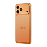 HOTWAV A17 Pro Max - Smartphone 6,75 pouces 120 Hz, 5160 mAh (orange) : module photo arrière et tranche du téléphone