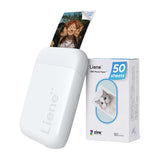 Liene Pearl - Imprimante photo portable Zink + 50 feuilles (blanc) (vue 5)