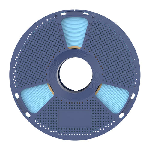 Sunlu PLA Classic - Filament 3D 1,75 mm, bobine de 1 kg (bleu clair) : enroulement régulier de la bobine