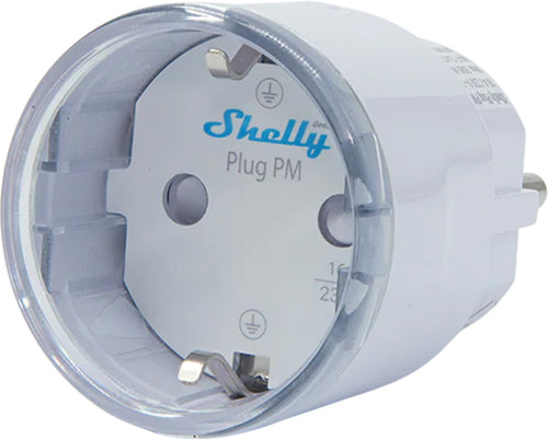 Shelly Plug PM Gen3 - Prise Matter de mesure d'énergie, sans coupure (blanche) : prise connectée Shelly Plug PM Gen3 blanche