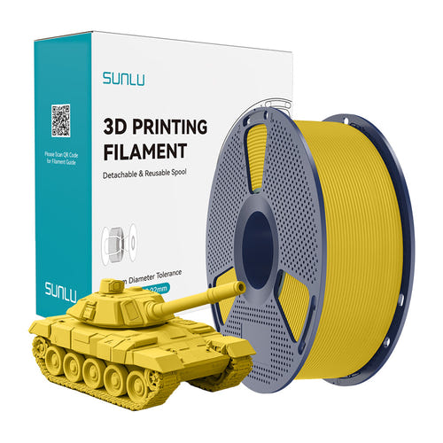 Sunlu PLA+ High-Speed - Filament 3D 1,75 mm (jaune) : bobine de filament Sunlu PLA+ High-Speed jaune
