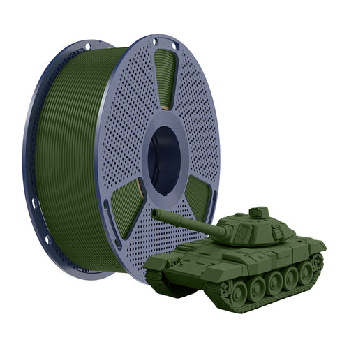 Sunlu PLA+ High-Speed - Filament 3D 1,75 mm (olive) : bobinage régulier sans nœud