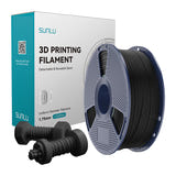 Sunlu ABS High-Speed - Filament 3D 1,75 mm, bobine de 1 kg (noir) : bobine de filament ABS noir et visserie