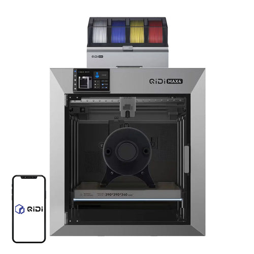 QIDI Max 4 Combo - Imprimante 3D CoreXY 390 x 390 x 340 mm : imprimante 3D QIDI Max 4 Combo fermée