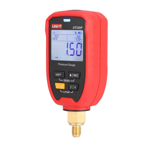 UNI-T UT336P - Manomètre sans fil -1 à 60 bar pour froid et pompes à chaleur : écran rétroéclairé et témoins LED