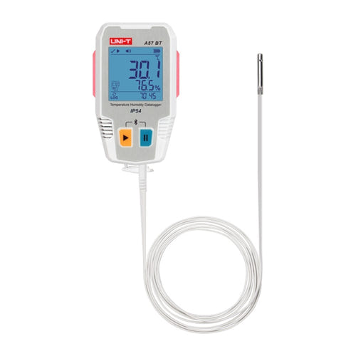 UNI-T A57 BT - Enregistreur de température et d'humidité Bluetooth : sonde externe de température et d'humidité