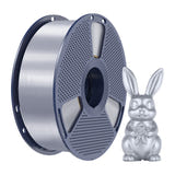 Sunlu PLA+ Silk - Filament 3D à finition brillante effet soie (argent) : brillance métallisée du filament effet soie