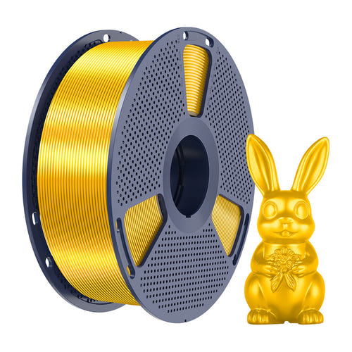 Sunlu PLA+ Silk - Filament 3D à finition brillante effet soie (or) : éclat doré du filament effet soie