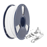 Sunlu ABS - Filament 3D pour pièces fonctionnelles (blanc) : filament ABS blanc de près