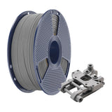 Sunlu ABS - Filament 3D pour pièces fonctionnelles (gris) : filament ABS gris sur sa bobine