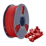 Sunlu ABS - Filament 3D pour pièces fonctionnelles (rouge) : filament ABS rouge de près