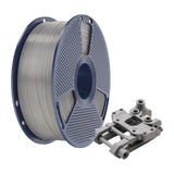 Sunlu ABS - Filament 3D pour pièces fonctionnelles (argent) : aspect métallisé du filament ABS argent