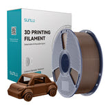 Sunlu PETG - Filament 3D pour pièces fonctionnelles (brun café) : bobine de filament Sunlu PETG brun café