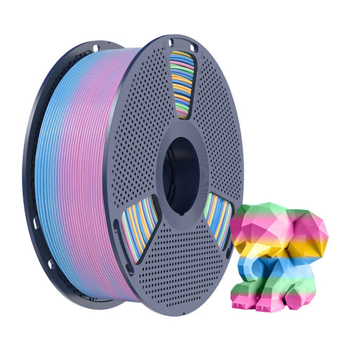 Sunlu PLA Rainbow 04 - Filament 3D arc-en-ciel pour la déco : teintes qui se succèdent le long du fil