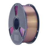 Sunlu PLA+ Silk 4 couleurs - Filament 3D effet soie (bleu-violet-rouge-or) : objets décoratifs multicolores imprimés en PLA+ Silk