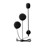 EJEAS HIFI-M6 - Kit oreillettes et micro USB-C pour casque moto, intercoms V4 Plus, V6 PRO+ et V7 : écouteurs et micro montés dans un casque moto