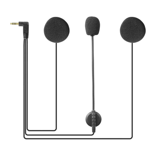 EJEAS HIFI-M - Kit oreillettes et micro pour casque moto, intercom V6 Pro+ (jack 3,5 mm) : kit oreillettes et micro EJEAS HIFI-M à prise jack 3,5 mm