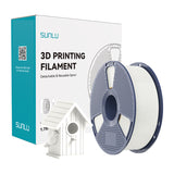 Sunlu ASA - Filament 3D 1,75 mm résistant aux UV (blanc) : bobine de filament ASA Sunlu blanc