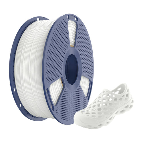 Sunlu TPU 95A - Filament 3D flexible 1,75 mm, bobine de 1 kg (blanc) : filament flexible TPU 95A de 1,75 mm de diamètre