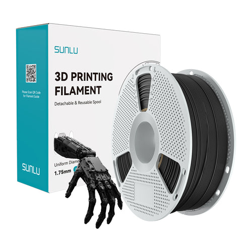 Sunlu PA Easy - Filament nylon PA6/66 1,75 mm, bobine de 1 kg (noir) : bobine de filament nylon Sunlu Easy PA noir