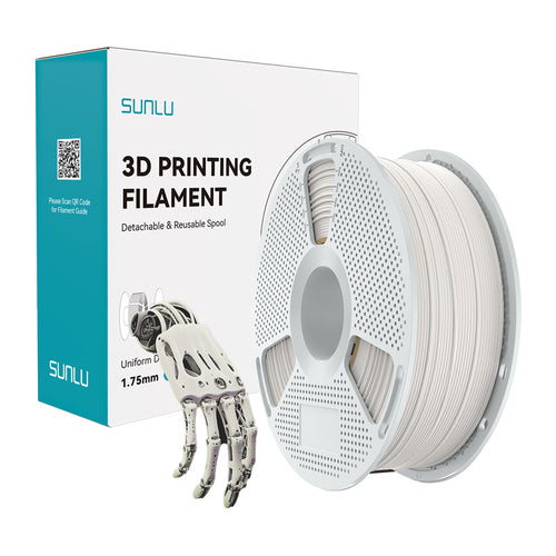 Sunlu PA Easy - Filament nylon PA6/66 1,75 mm, bobine de 1 kg (blanc naturel) : bobine de filament nylon Sunlu Easy PA blanc naturel