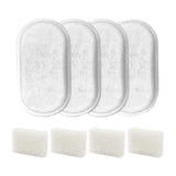 Rojeco RYSJPJHG-LX8 - Filtres pour fontaine à eau 2 L en inox, lot de 4 : lot de 4 filtres Rojeco pour fontaine à chat 2 L