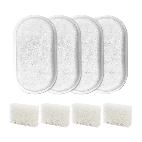 Rojeco RYSJPJHG-LX8 - Filtres pour fontaine à eau 2 L en inox, lot de 4 : lot de 4 filtres Rojeco pour fontaine à chat 2 L