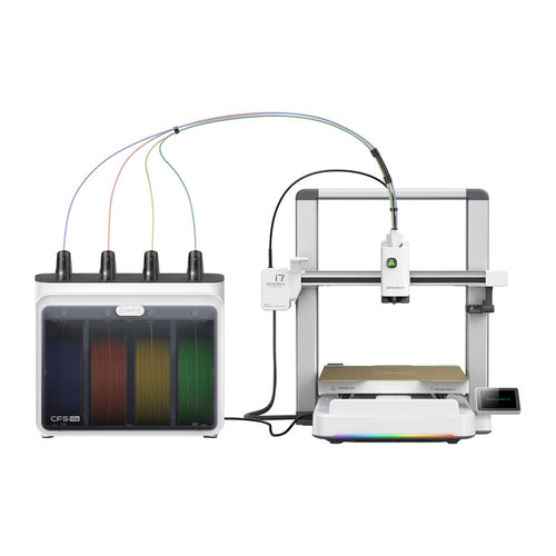 Creality SparkX i7 Combo - Imprimante 3D avec module CFS Lite 4 filaments : vue d'ensemble de l'imprimante SparkX i7