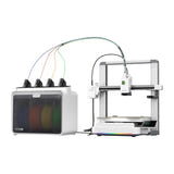 Creality SparkX i7 Combo - Imprimante 3D avec module CFS Lite 4 filaments : plateau et tête d'impression en fonctionnement