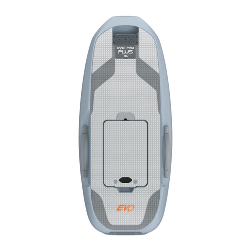 Waydoo EVO Pro Plus 90 L - Planche en EPP pour eFoil Flyer EVO, capteurs et GPS (bleu) : planche Waydoo EVO Pro Plus 90 L bleue de dessus