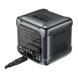 BliTZWOlF BW-S33 - Chargeur secteur GaN 420 W à 8 ports avec écran couleur : les huit ports USB-C et USB-A du chargeur